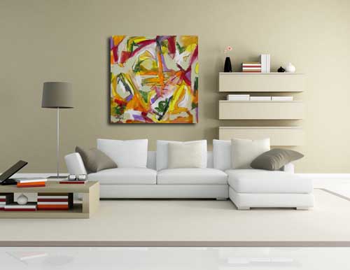 Abstract Expressionism 2 in Living Room