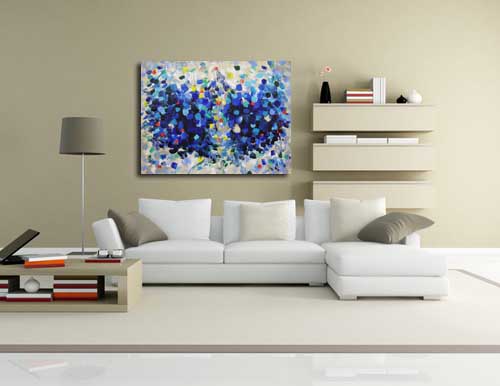 Contemporary Art 44 in living room
